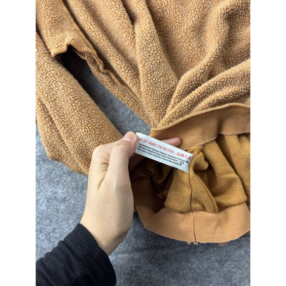 Intimately Free People Women's L Kelly Orange Hippie Oversized Boho Sweatshirt - Picture 7 of 8